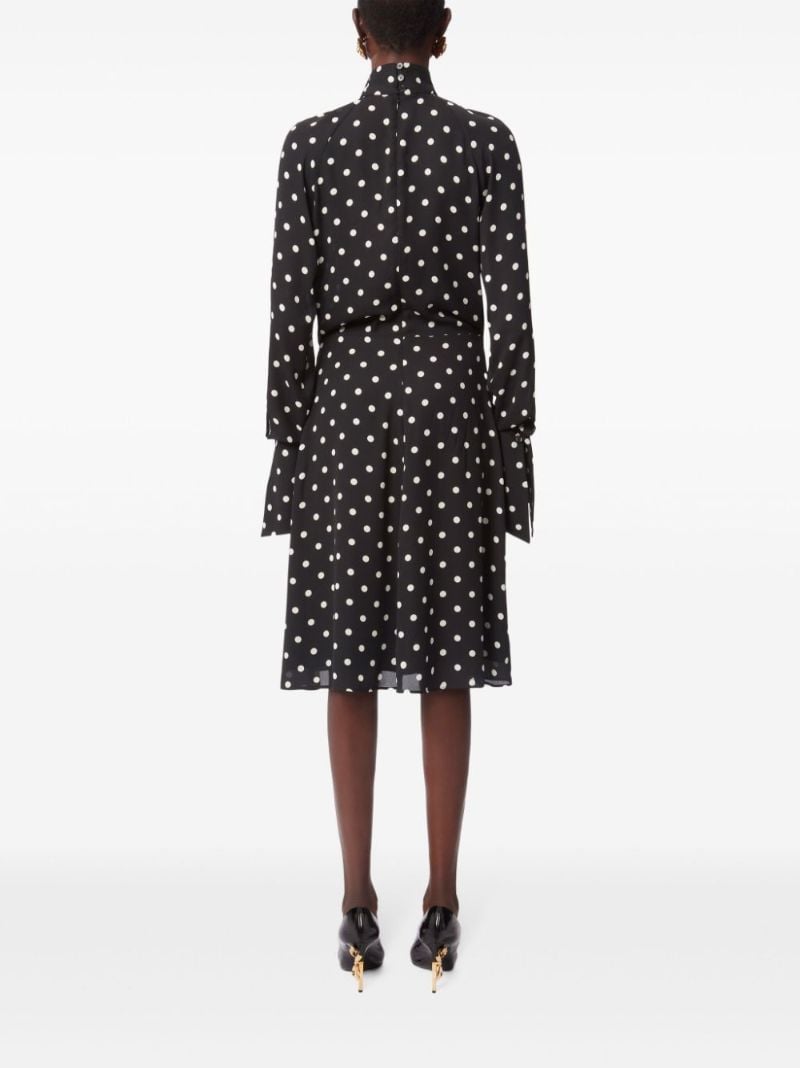 High-neck Midi Dress