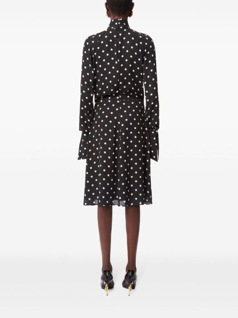 High-neck Midi Dress