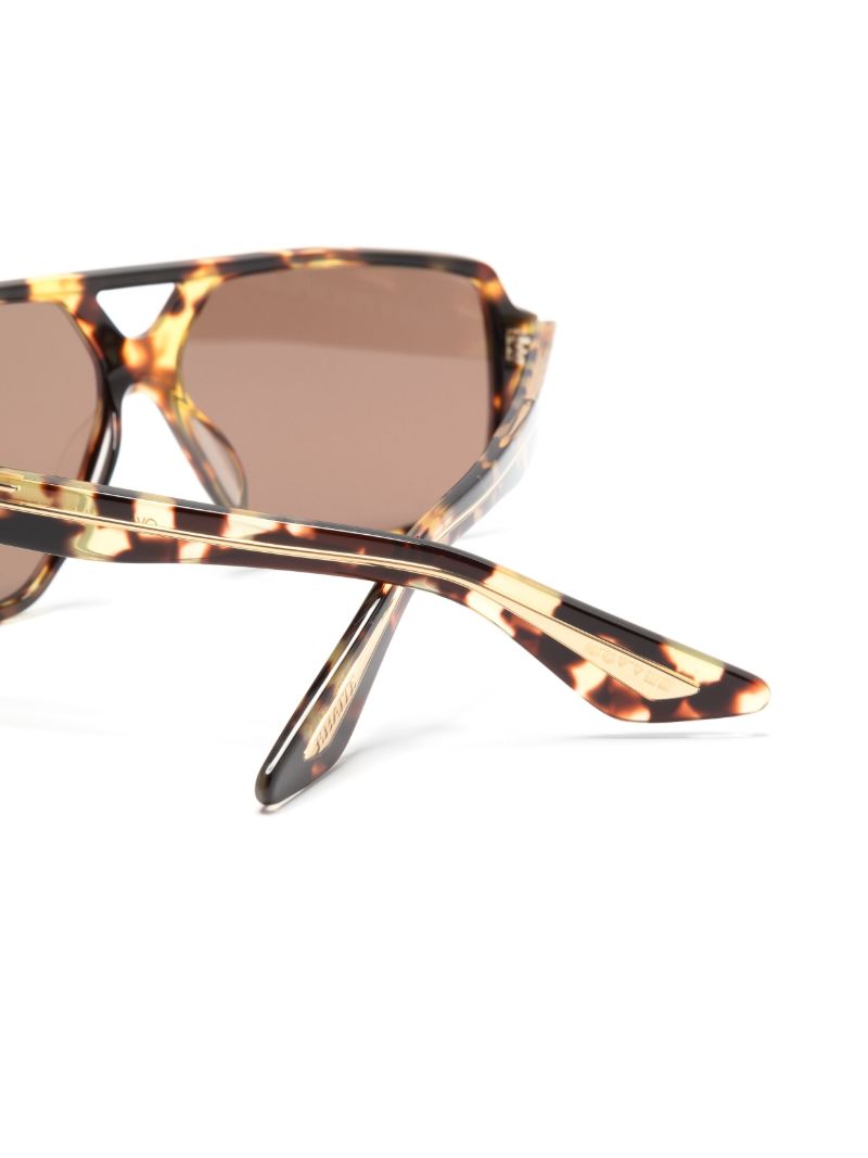 X Khaite Brown 1977c Pilot-frame Sunglasses