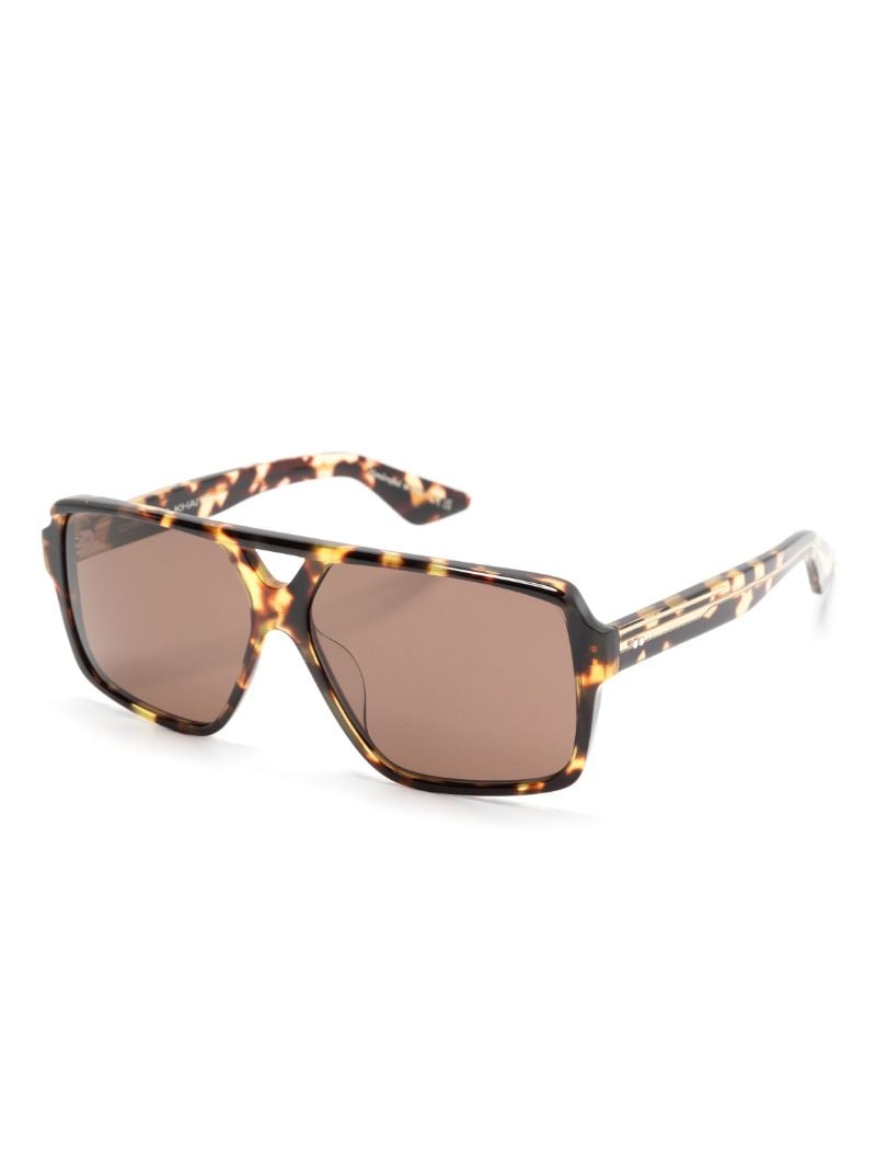 X Khaite Brown 1977c Pilot-frame Sunglasses