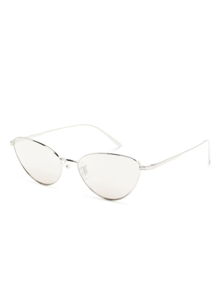 X Khaite Silver-tone 1998c Cat-eye Sunglasses