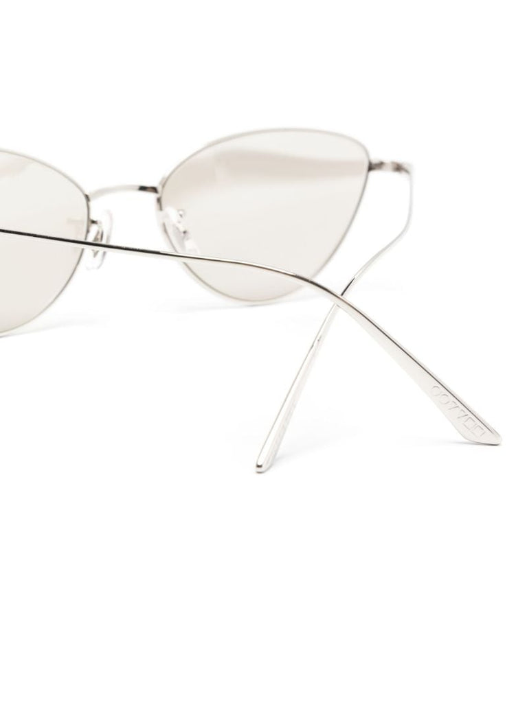 X Khaite Silver-tone 1998c Cat-eye Sunglasses