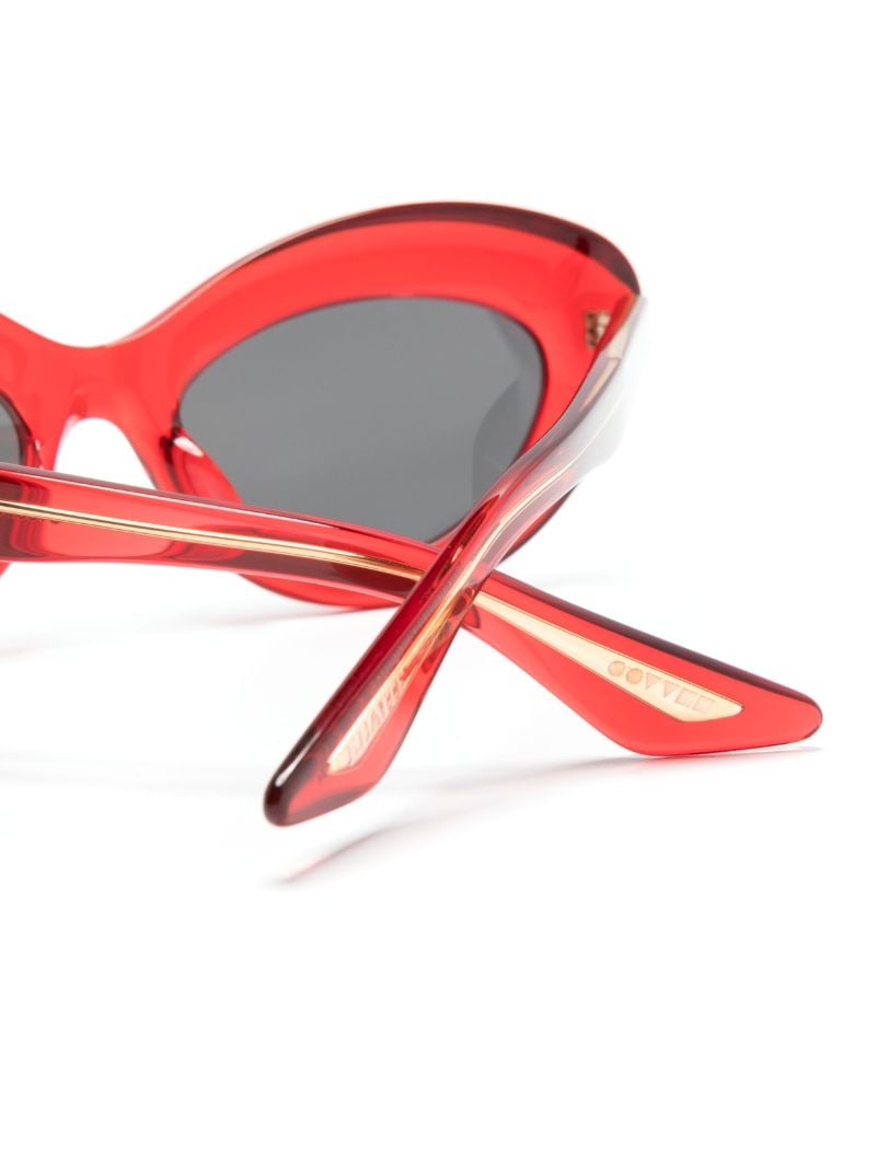X Khaite Red 1968c Cat-eye Sunglasses