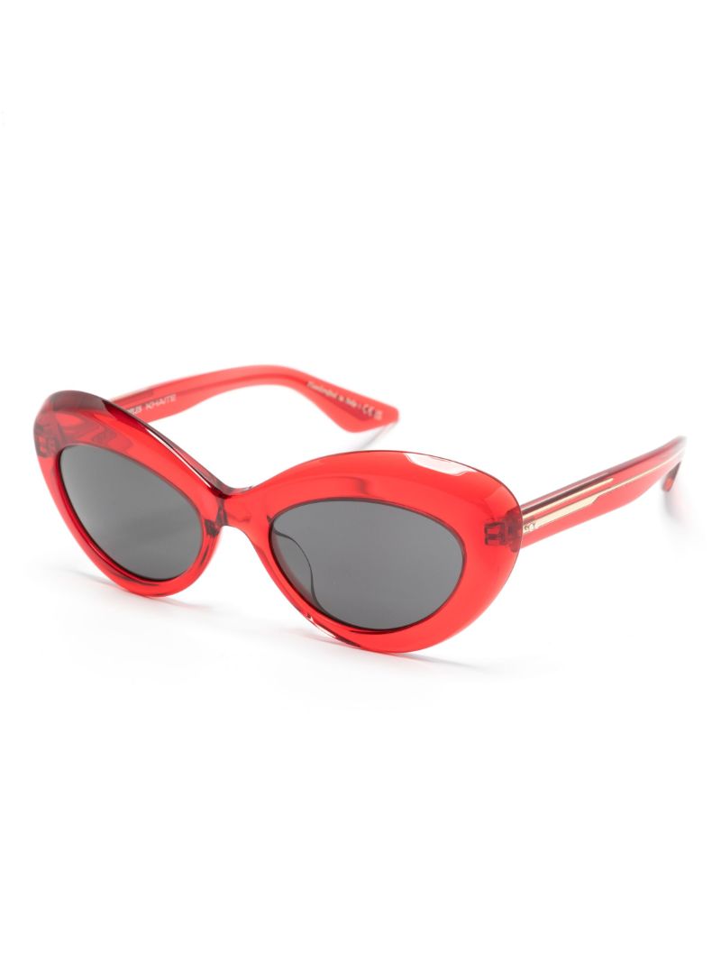X Khaite Red 1968c Cat-eye Sunglasses