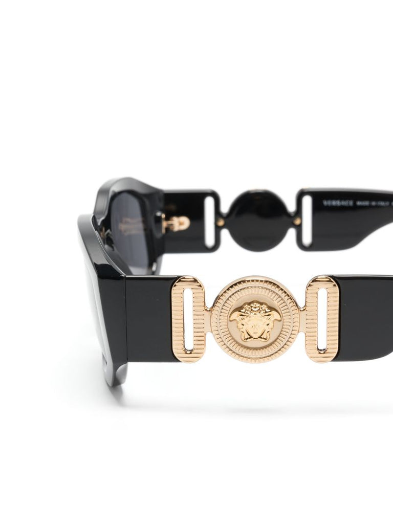 Black Medusa Biggie Geometric-frame Sunglasses