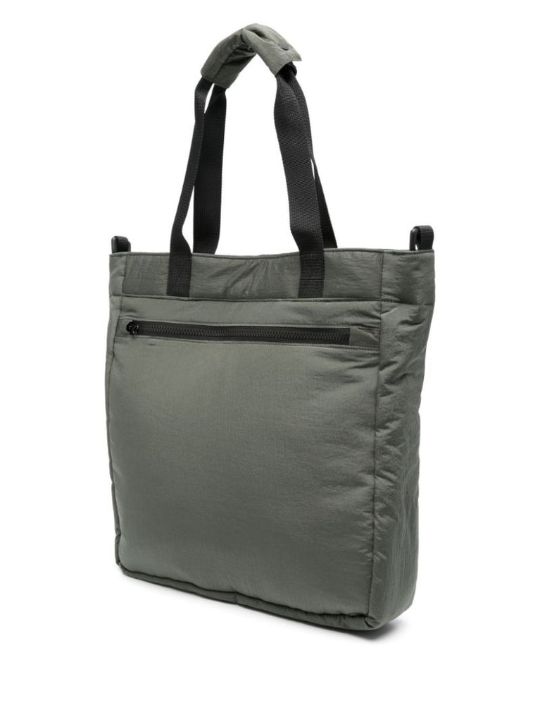 Green Compass-embroidered Tote Bag