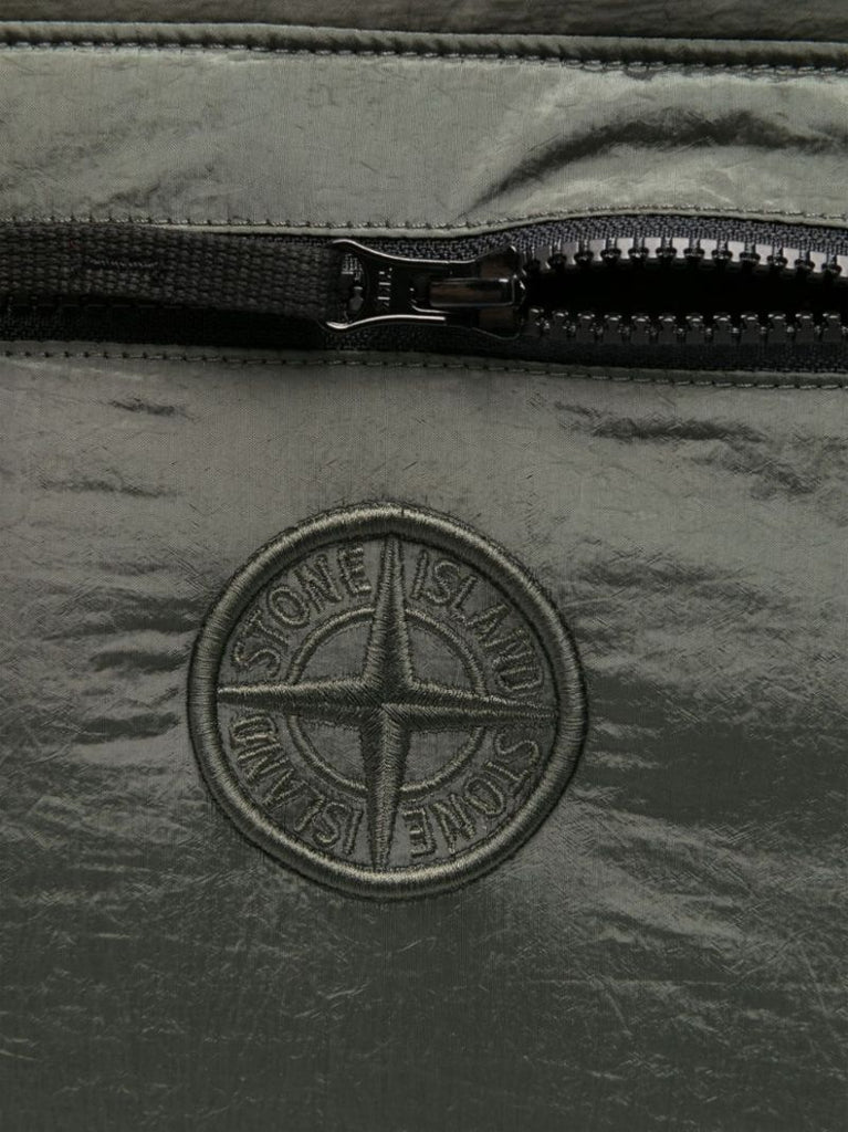 Green Compass-embroidered Tote Bag