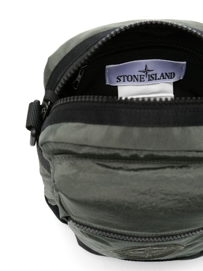 Green Compass-applique Messenger Bag