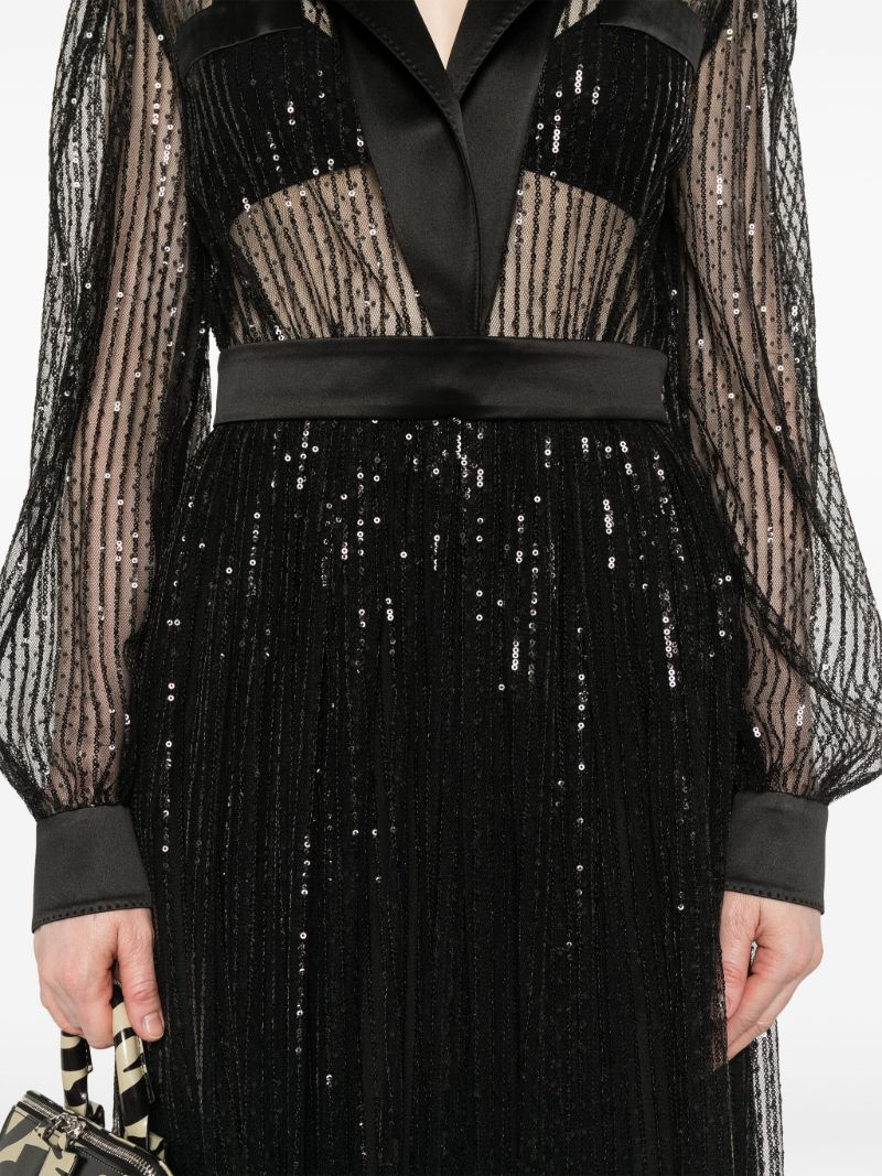 Sequinned Midi Dress