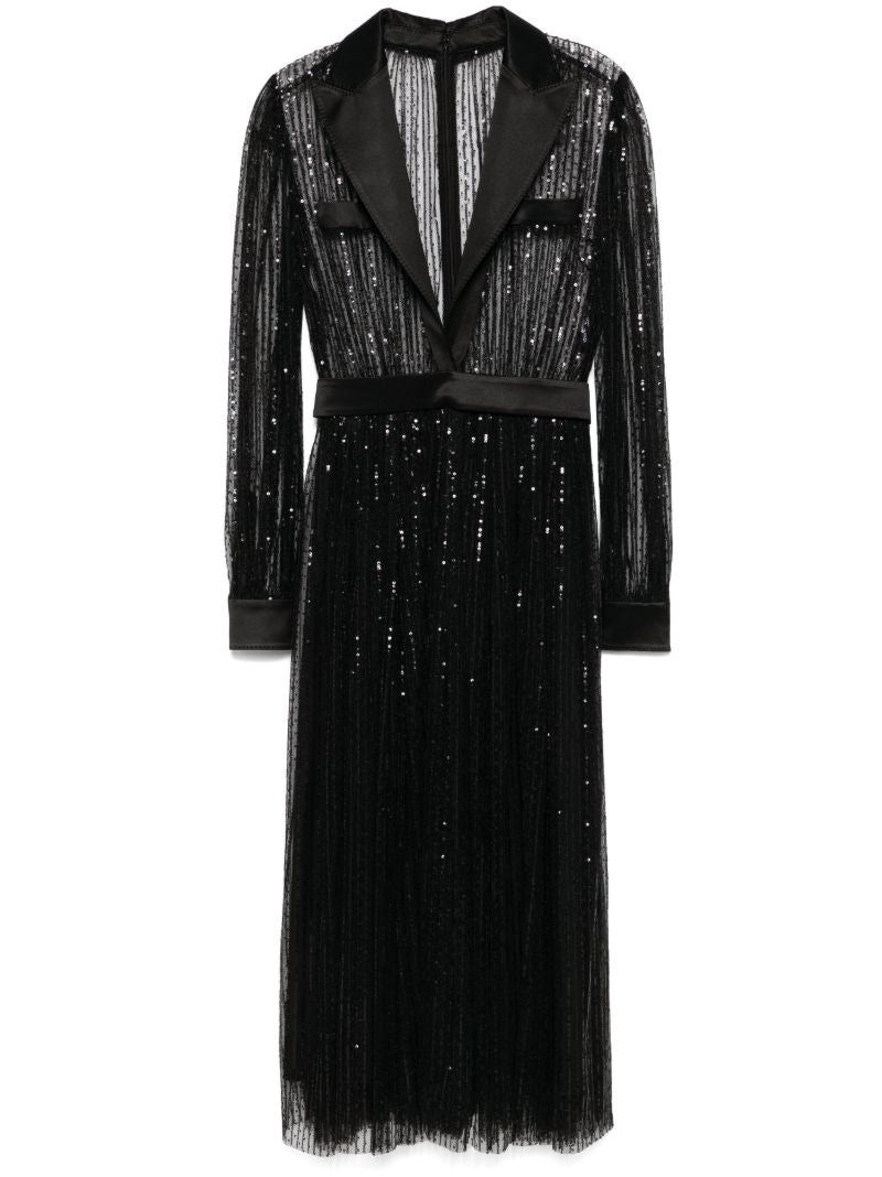 Sequinned Midi Dress