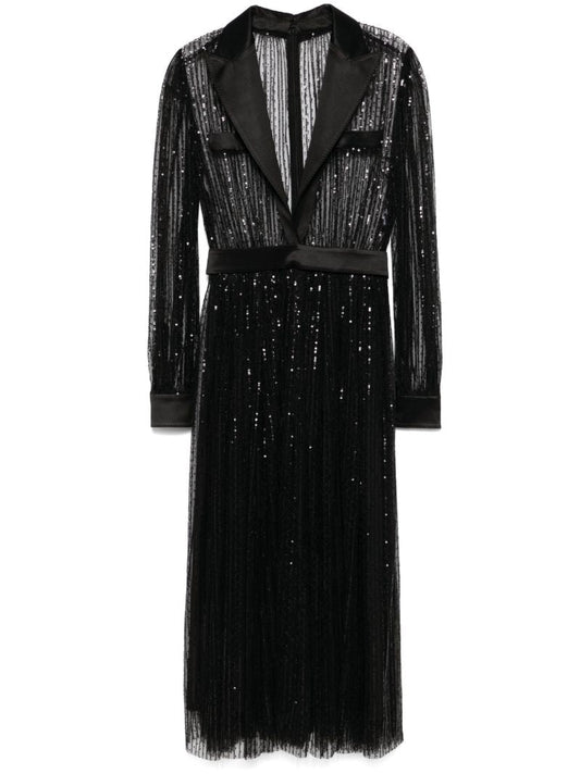 Sequinned Midi Dress