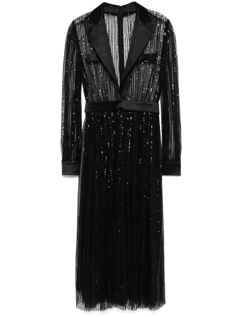 Sequinned Midi Dress