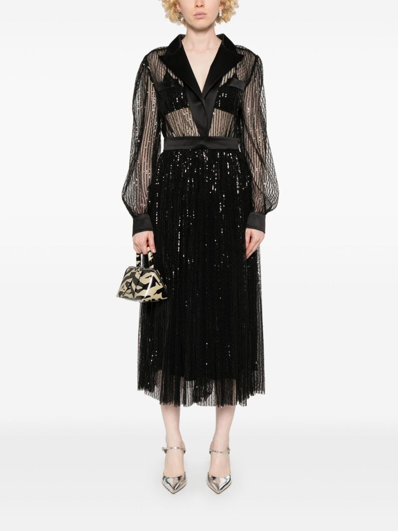 Sequinned Midi Dress