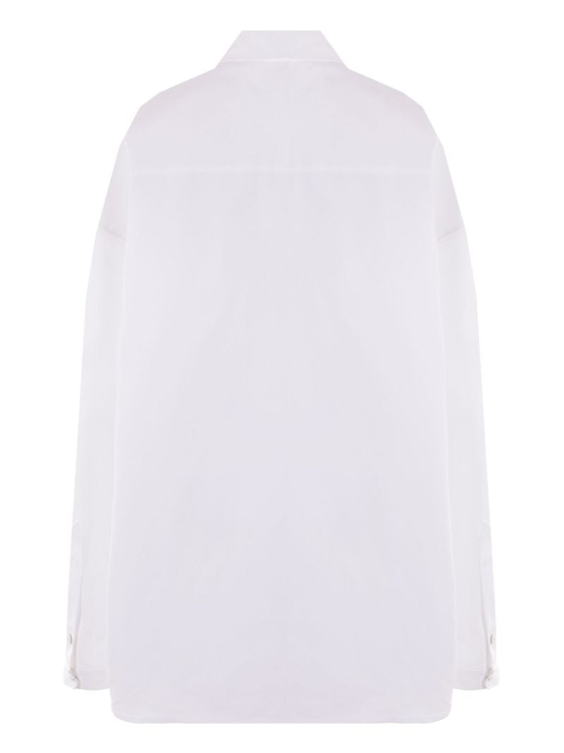 White Long-sleeve Cotton Shirt