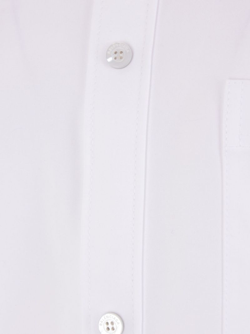 White Long-sleeve Cotton Shirt