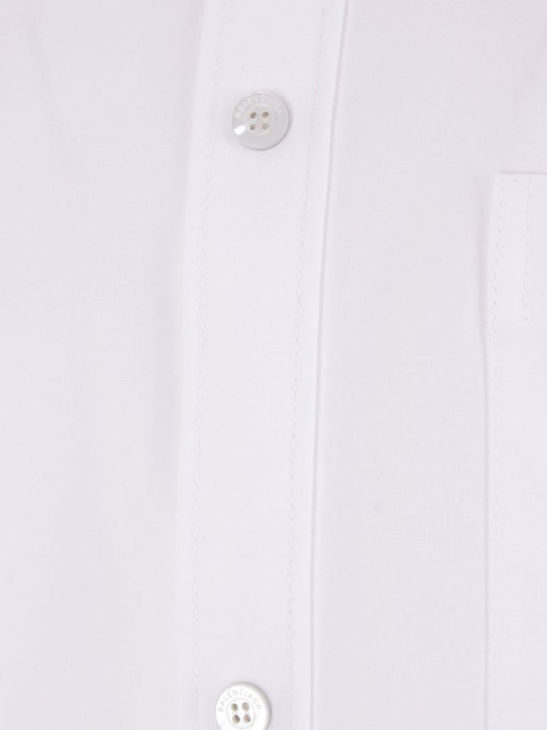 White Long-sleeve Cotton Shirt
