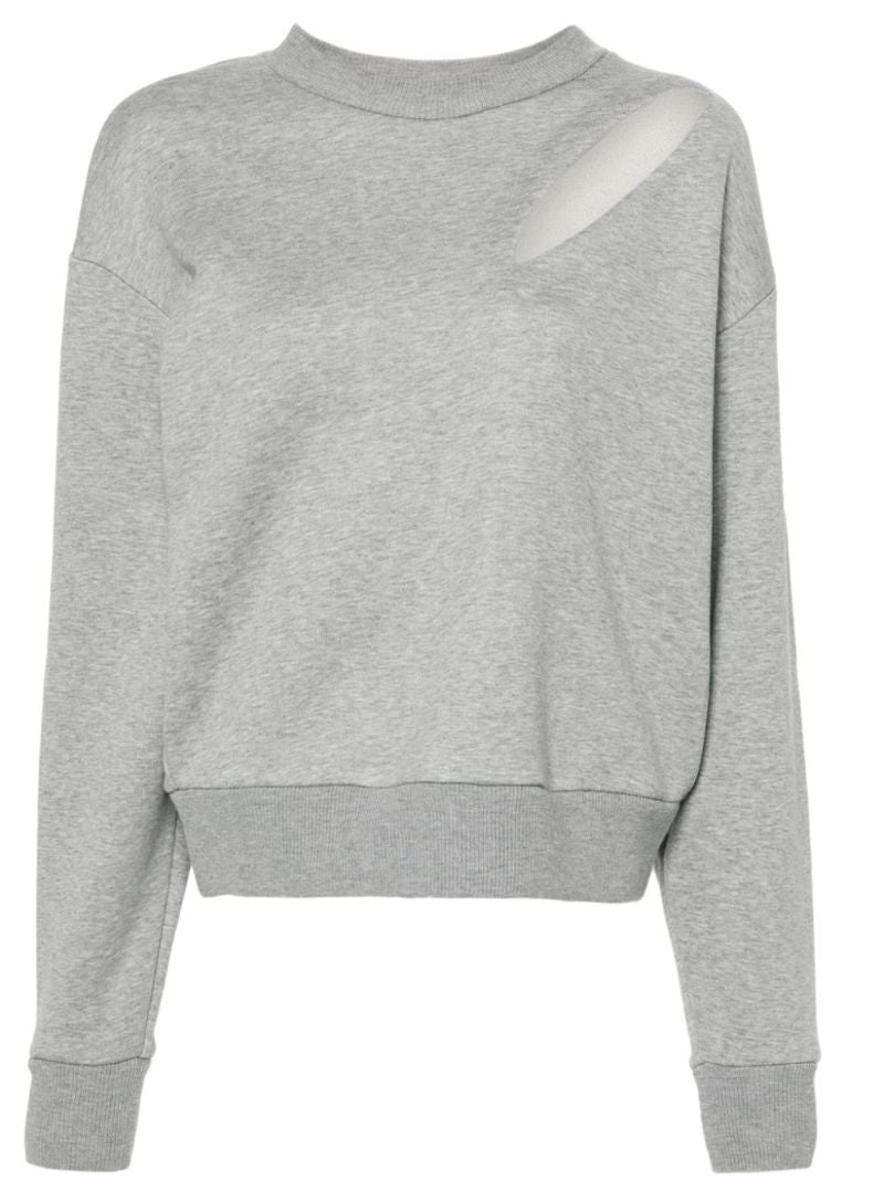 Slashed Cotton Sweatshirt