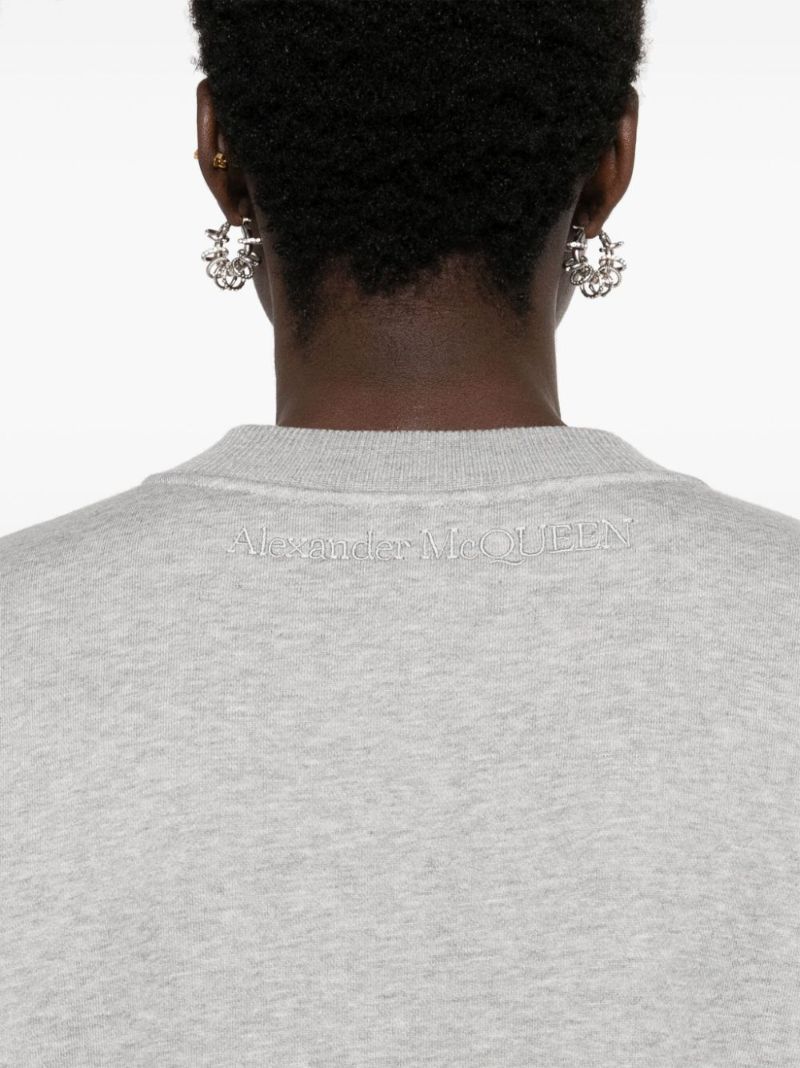 Slashed Cotton Sweatshirt