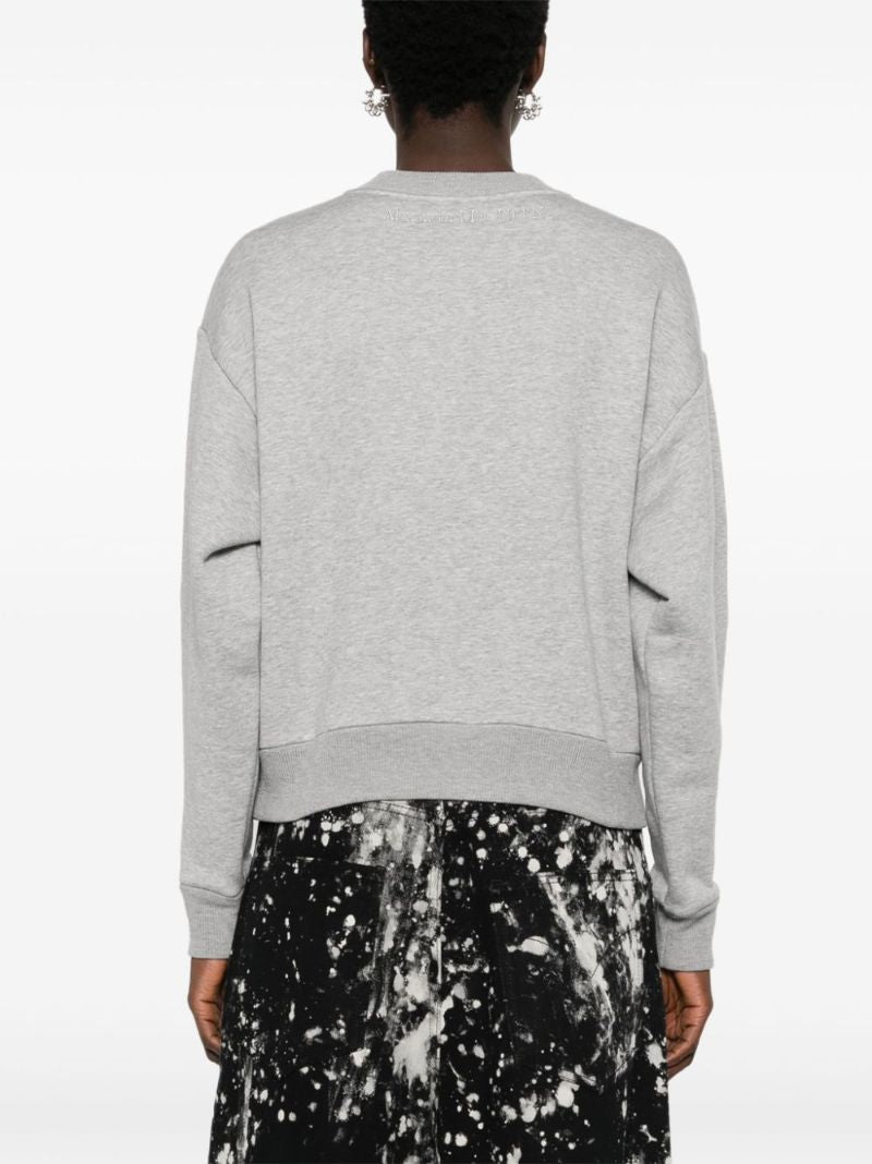 Slashed Cotton Sweatshirt