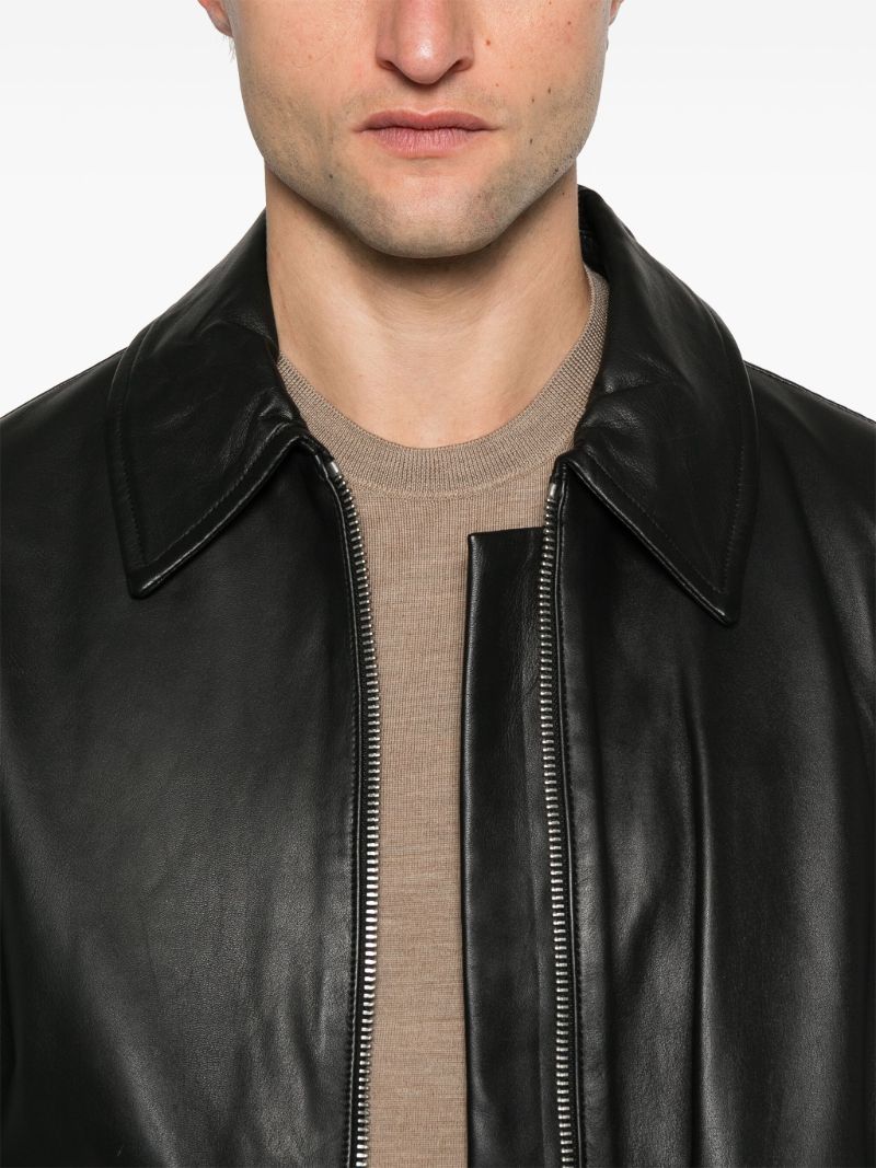 Leather Bomber Jacket