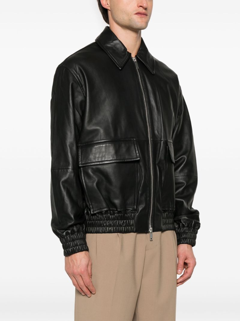 Leather Bomber Jacket