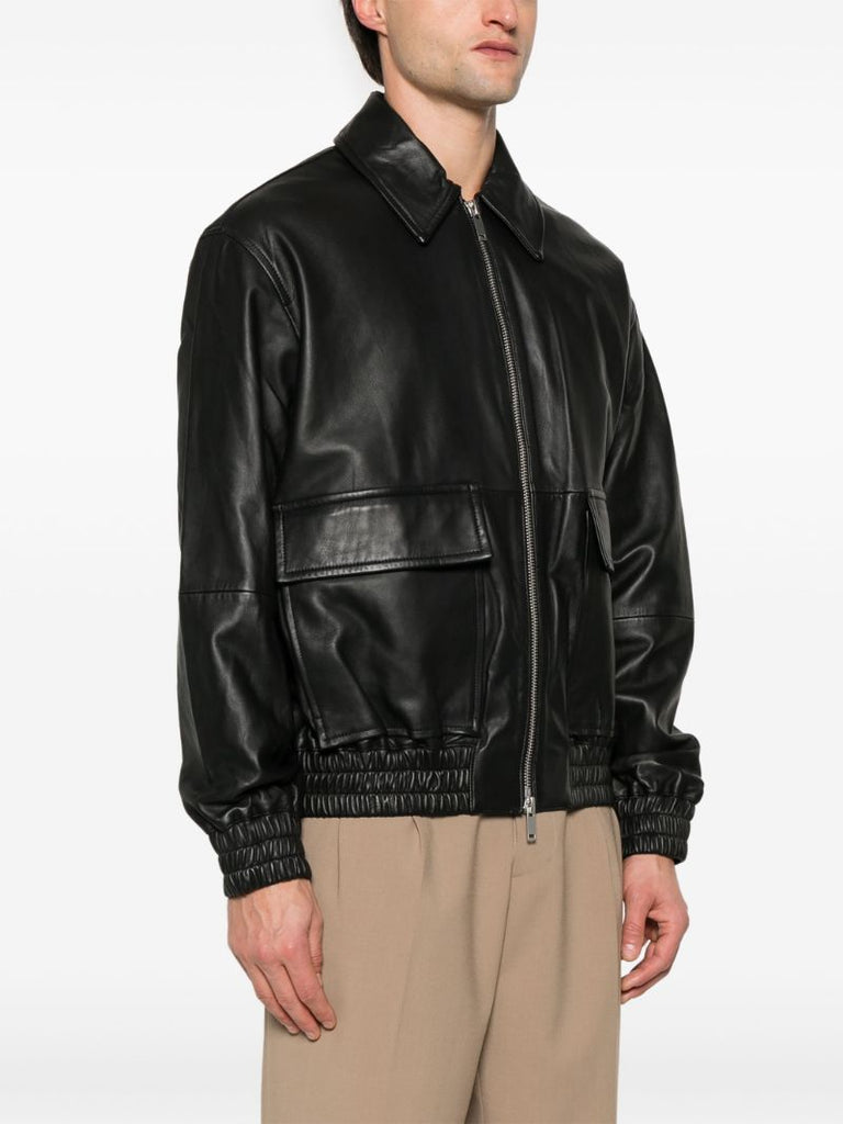 Leather Bomber Jacket