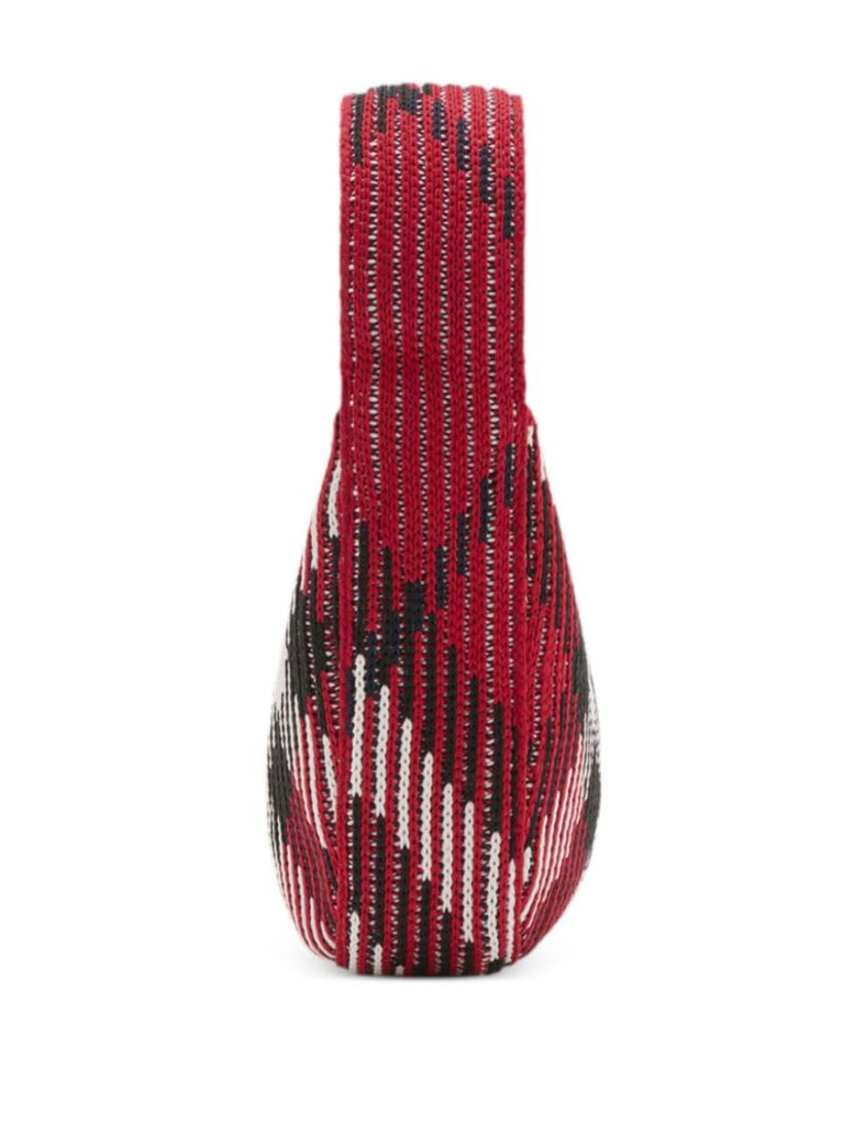 Red Check Mini Knitted Bag