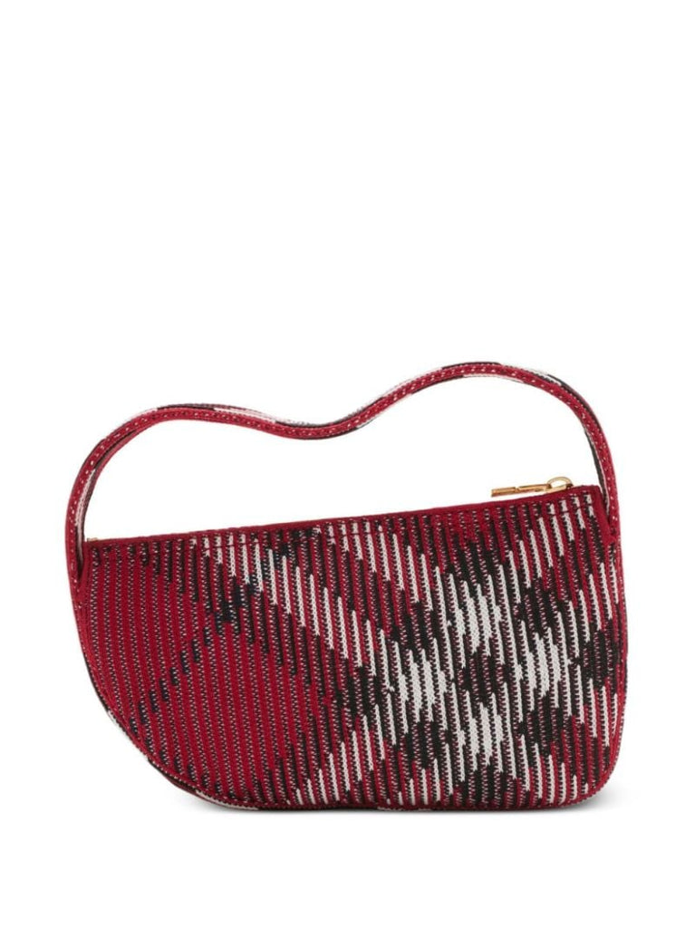 Red Check Mini Knitted Bag