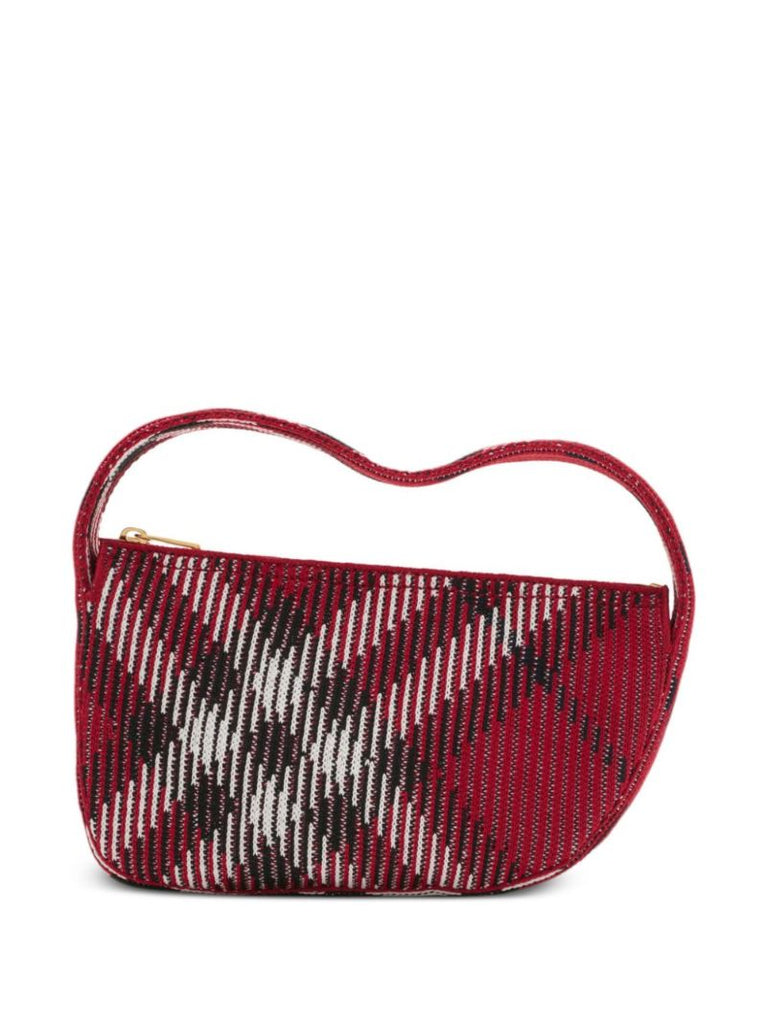 Red Check Mini Knitted Bag
