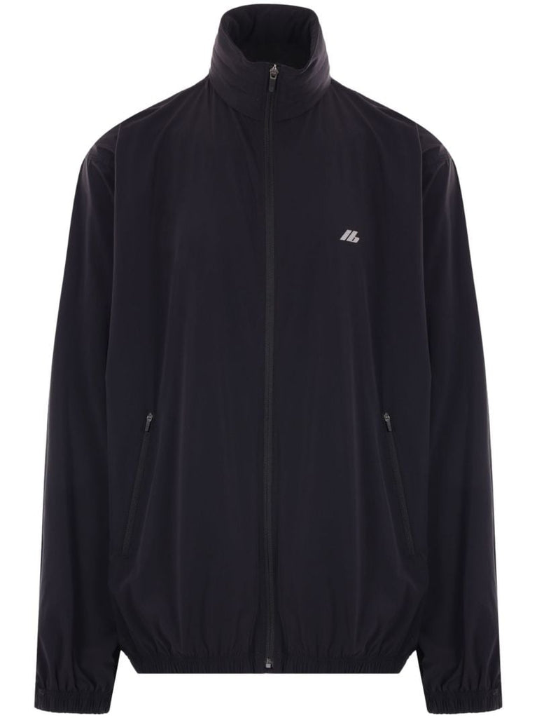 Black Shrunk Logo-print Windbreaker