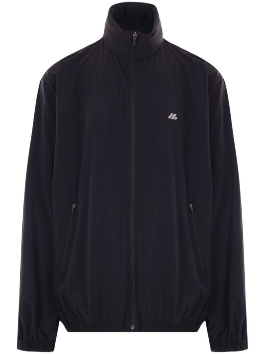Black Shrunk Logo-print Windbreaker