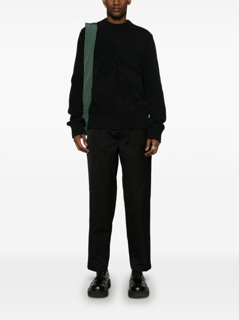 Black Crew-neck Cashmere Sweater