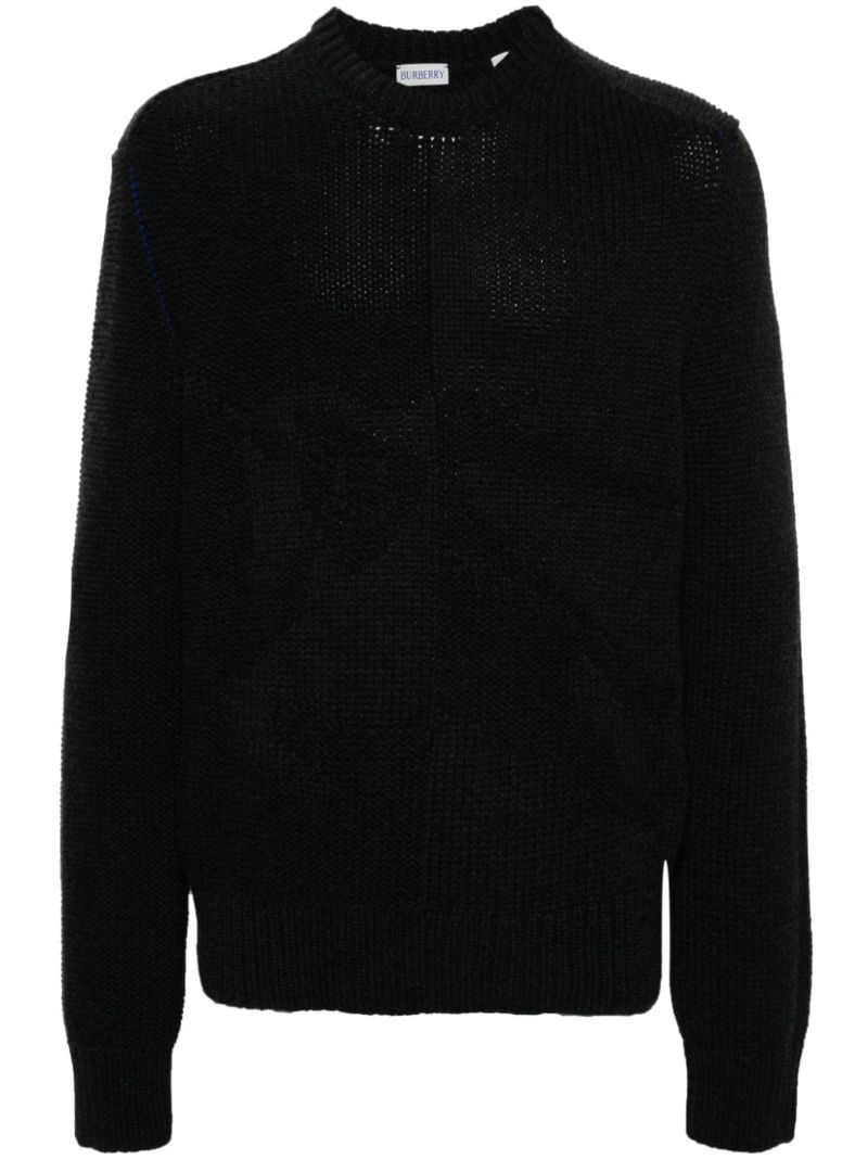 Black Crew-neck Cashmere Sweater