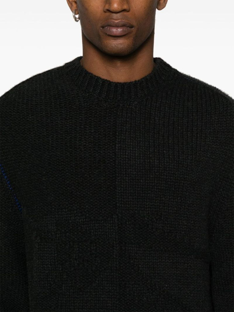 Black Crew-neck Cashmere Sweater