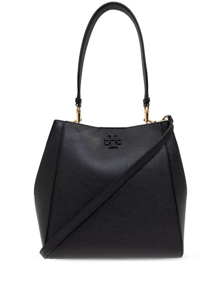 Black Mcgraw Leather Tote Bag