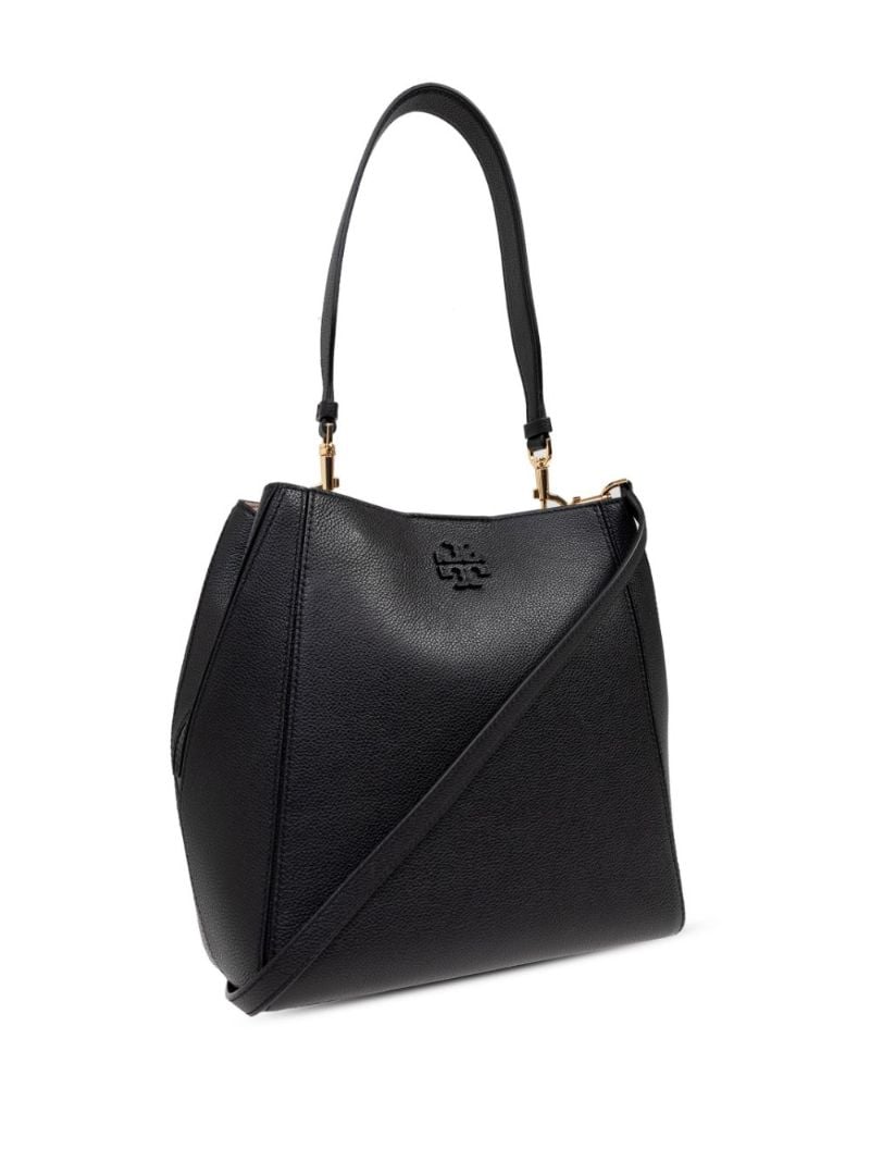 Black Mcgraw Leather Tote Bag