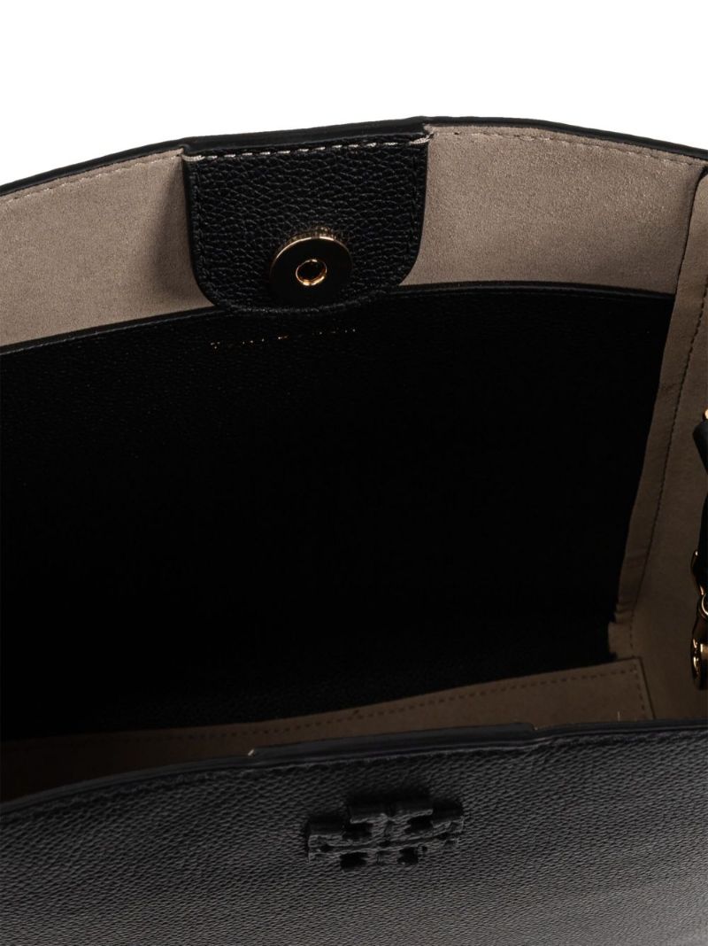 Black Mcgraw Leather Tote Bag