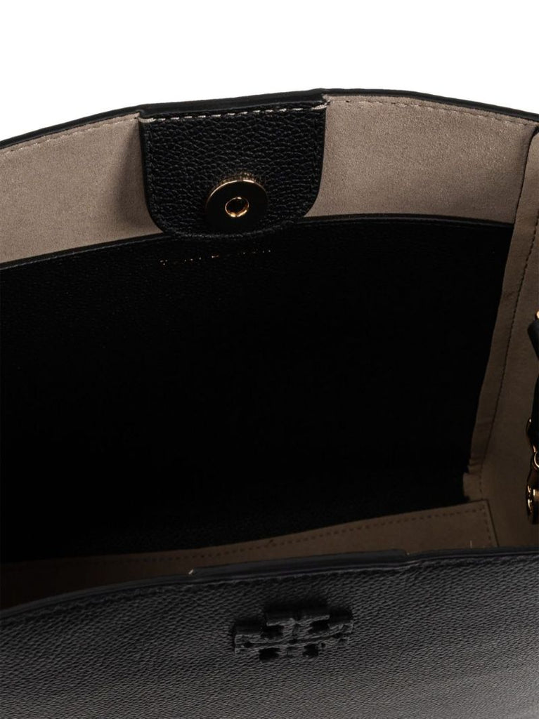 Black Mcgraw Leather Tote Bag