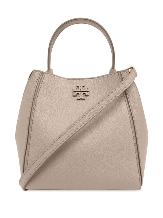 Neutral Mcgraw Small Leather Tote Bag