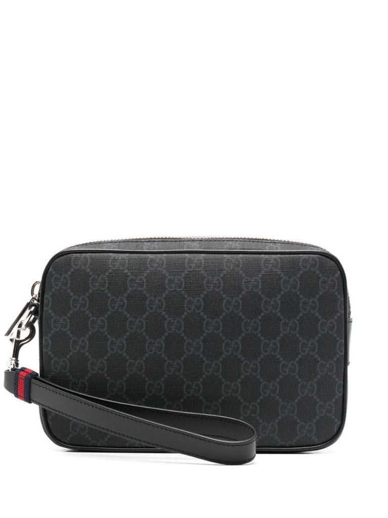 Gg Supreme Canvas Clutch Bag