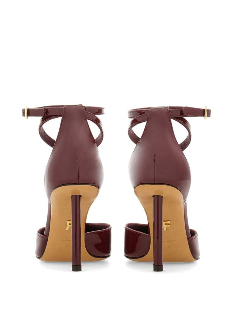 T-strap Leather Pumps