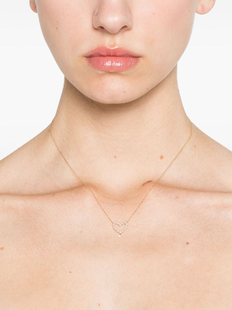 18k Yellow Gold Aphrodite Diamond and Pearl Necklace