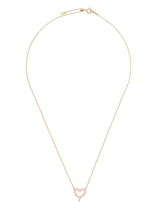 18k Yellow Gold Aphrodite Diamond and Pearl Necklace