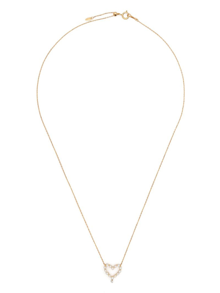 18k Yellow Gold Aphrodite Diamond and Pearl Necklace