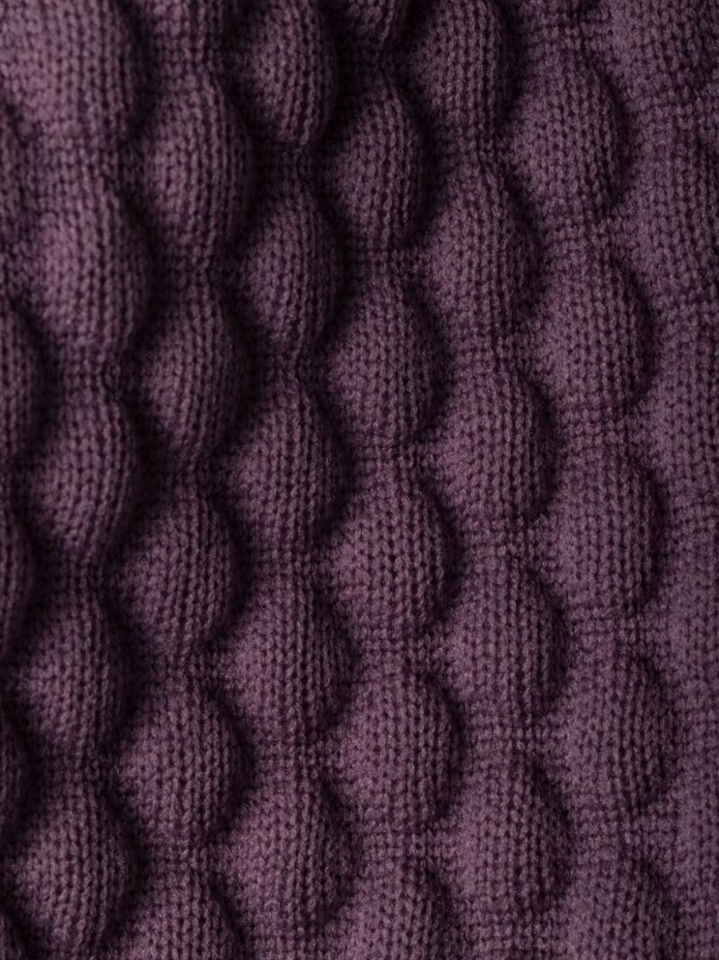 Purple 3d-knit Beanie