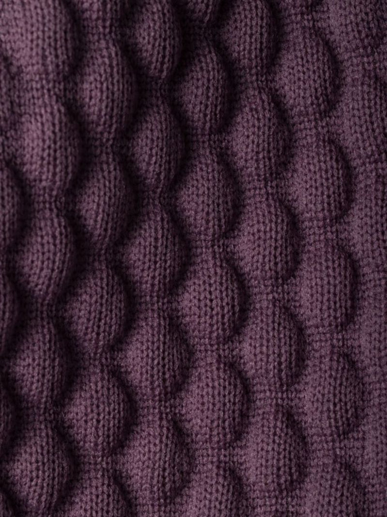 Purple 3d-knit Beanie