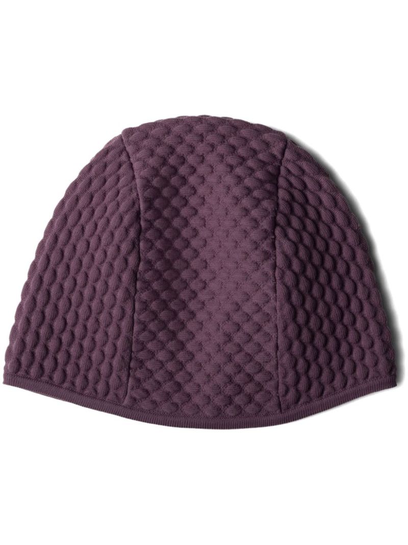 Purple 3d-knit Beanie