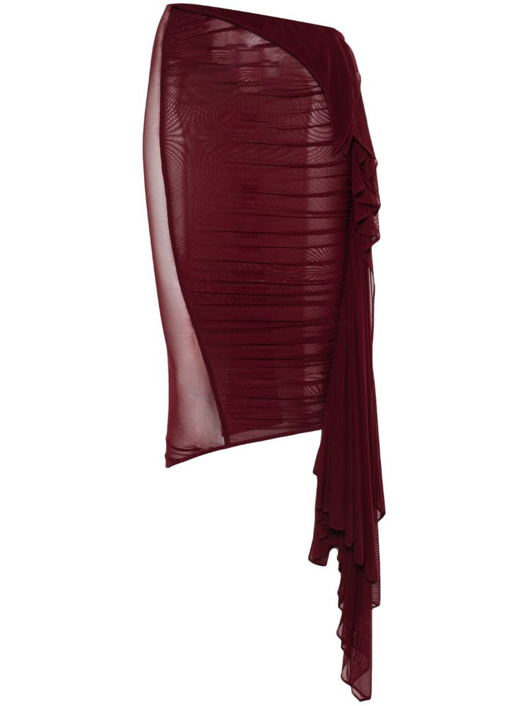 Ruched Midi Skirt