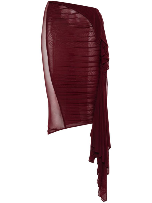 Ruched Midi Skirt