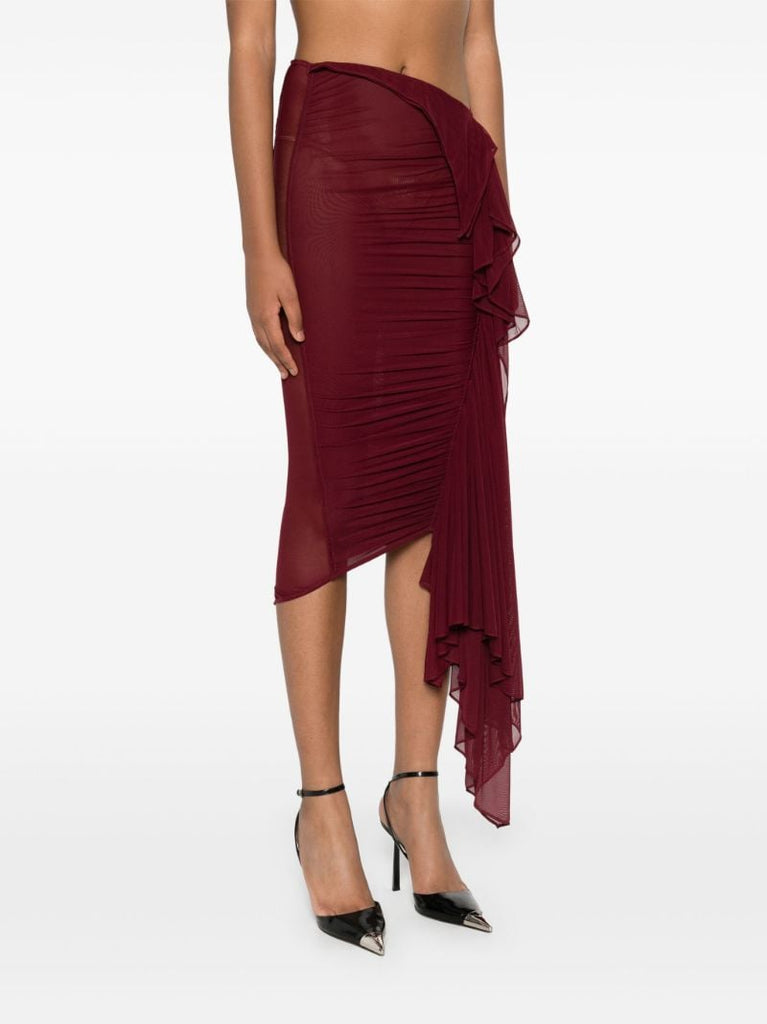 Ruched Midi Skirt